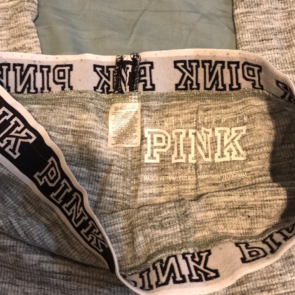 Vintage Y2K Pink waffle knit leggings - Picture 3 of 5